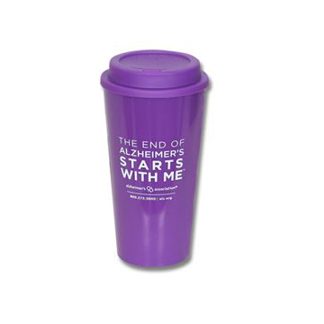 "The End of Alzheimer's Starts With Me" Travel Cup