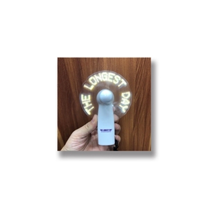 The Longest Day Portable Flashing LED Message Fan