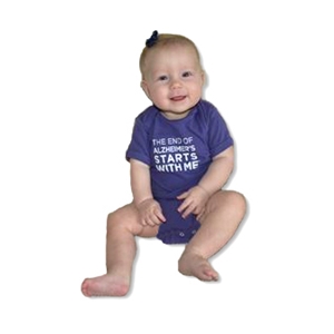 "The End of Alzheimer's Starts With Me" Infant Onesie