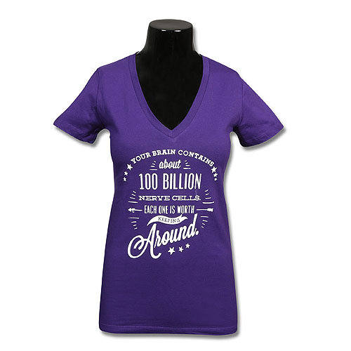 "My Brain Matters" Women's V-Neck T-Shirt